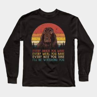 Retro Field Spaniel Every Snack You Make Every Meal You Bake Long Sleeve T-Shirt